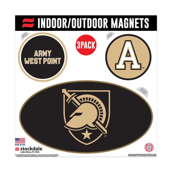 Wholesale-Army Black Knights Outdoor Magnets 6" x 6"