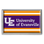 Evansville Purple Aces Chrome Metal Domed Emblem