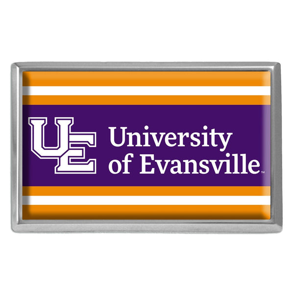 Evansville Purple Aces Chrome Metal Domed Emblem