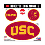 Wholesale-USC Trojans Outdoor Magnets 6" x 6"