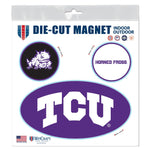 TCU Horned Frogs Outdoor Magnets 6" x 6"
