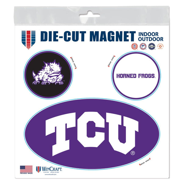 TCU Horned Frogs Outdoor Magnets 6" x 6"