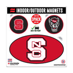 Wholesale-NC State Wolfpack Outdoor Magnets 6" x 6"