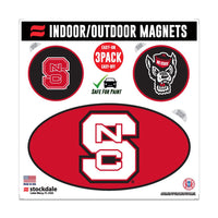 NC State Wolfpack Outdoor Magnets 6" x 6"