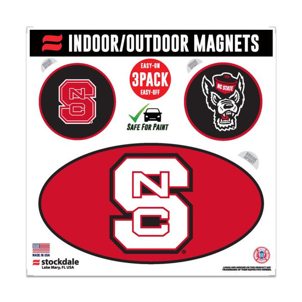 Wholesale-NC State Wolfpack Outdoor Magnets 6" x 6"