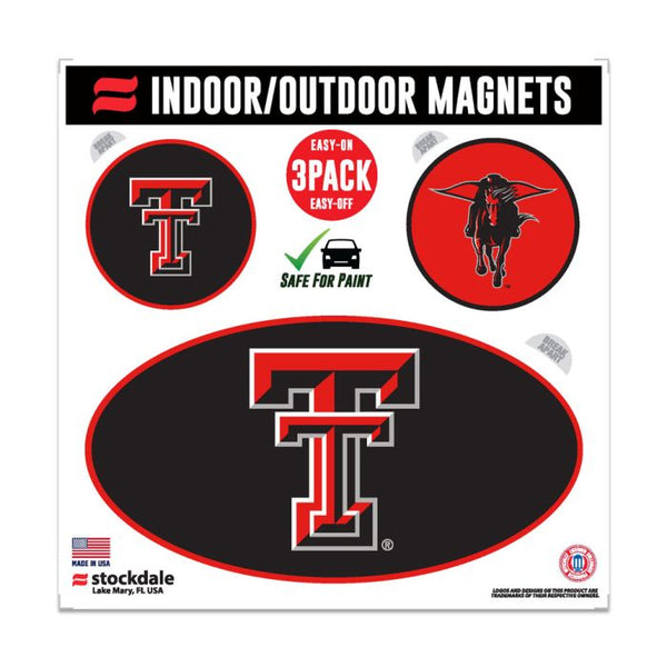 Wholesale-Texas Tech Red Raiders Outdoor Magnets 6" x 6"