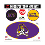 Wholesale-East Carolina Pirates Outdoor Magnets 6" x 6"