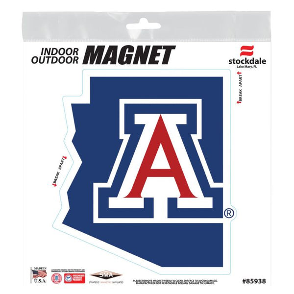 Wholesale-Arizona Wildcats STATE Outdoor Magnets 6" x 6"