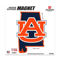 Wholesale-Auburn Tigers STATE Outdoor Magnets 6" x 6"