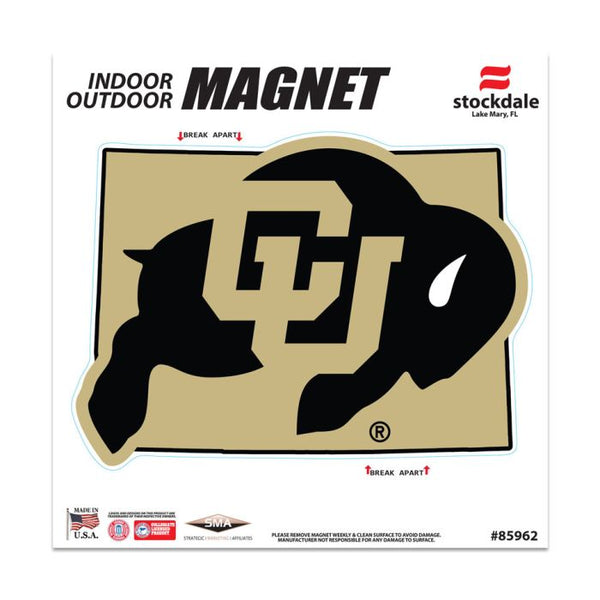 Wholesale-Colorado Buffaloes STATE Outdoor Magnets 6" x 6"