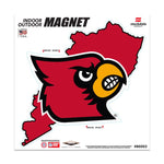 Wholesale-Louisville Cardinals STATE Outdoor Magnets 6" x 6"