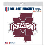 Mississippi State Bulldogs Outdoor Magnets 6" x 6"