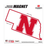 Wholesale-Nebraska Cornhuskers STATE Outdoor Magnets 6" x 6"