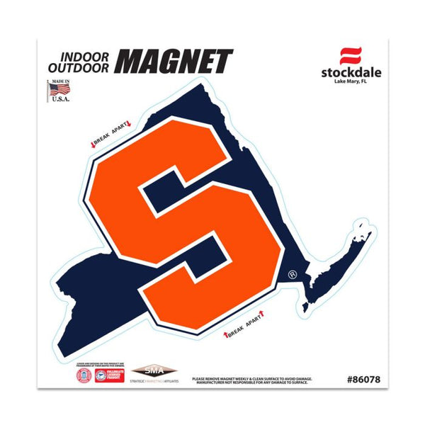 Wholesale-Syracuse Orange STATE Outdoor Magnets 6" x 6"