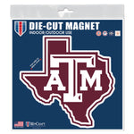Texas A&M Aggies STATE Outdoor Magnets 6" x 6"