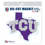 TCU Horned Frogs Outdoor Magnets 6" x 6"