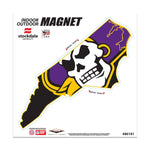 Wholesale-East Carolina Pirates STATE Outdoor Magnets 6" x 6"