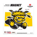 Wholesale-Wichita State Shockers STATE Outdoor Magnets 6" x 6"