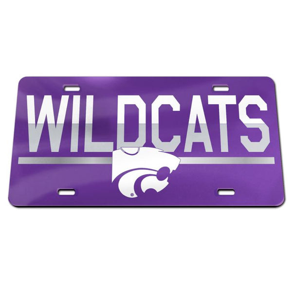Wholesale-Kansas State Wildcats COLOR DUO Specialty Acrylic License Plate