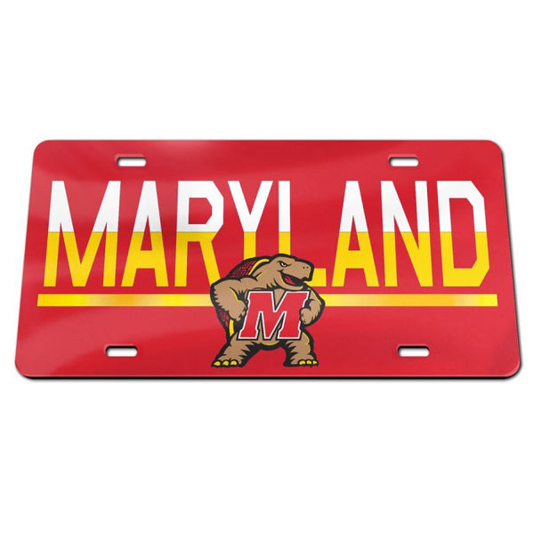 Wholesale-Maryland Terrapins COLOR DUO Specialty Acrylic License Plate