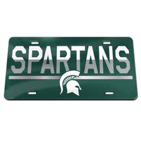 Wholesale-Michigan State Spartans COLOR DUO Specialty Acrylic License Plate