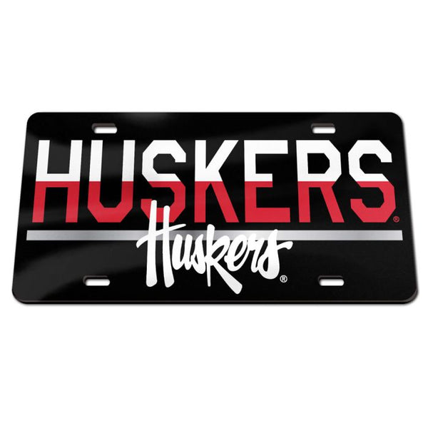 Wholesale-Nebraska Cornhuskers COLOR DUO Specialty Acrylic License Plate