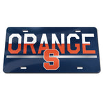 Wholesale-Syracuse Orange COLOR DUO Specialty Acrylic License Plate