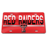 Wholesale-Texas Tech Red Raiders COLOR DUO Specialty Acrylic License Plate