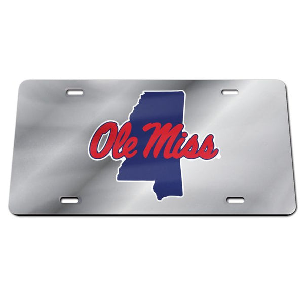 Wholesale-Ole Miss Rebels STATE Specialty Acrylic License Plate