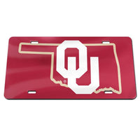 Wholesale-Oklahoma Sooners STATE Specialty Acrylic License Plate