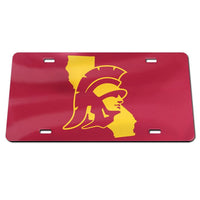 Wholesale-USC Trojans STATE Specialty Acrylic License Plate