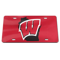 Wholesale-Wisconsin Badgers STATE Specialty Acrylic License Plate