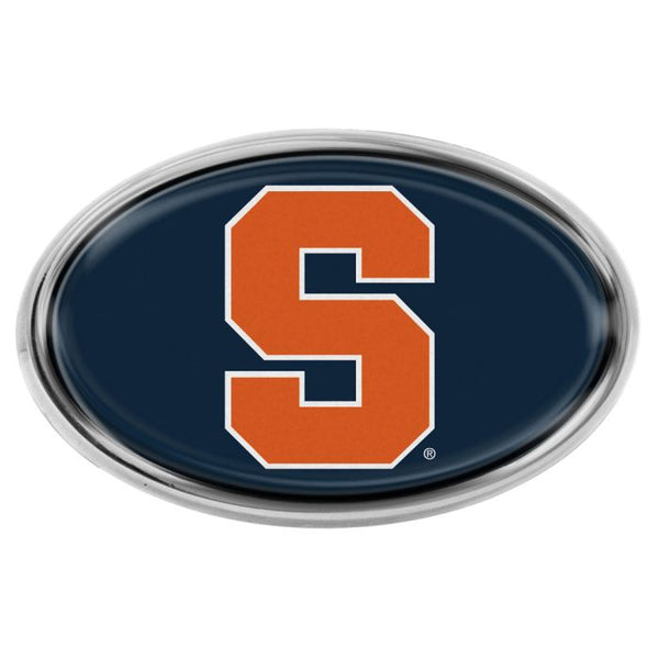 Wholesale-Syracuse Orange Chrome Metal Domed Emblem