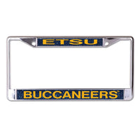 Wholesale-East Tennessee State Buccaneers GLITTER BACKGROUND Lic Plt Frame S/L Printed