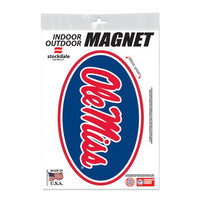 Wholesale-Ole Miss Rebels Outdoor Magnets 5" x 7"