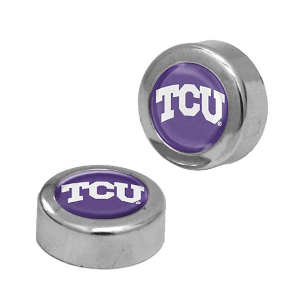 Wholesale-TCU Horned Frogs Domed Screw Caps