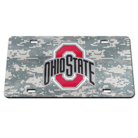 Wholesale-Ohio State Buckeyes CAMO Specialty Acrylic License Plate