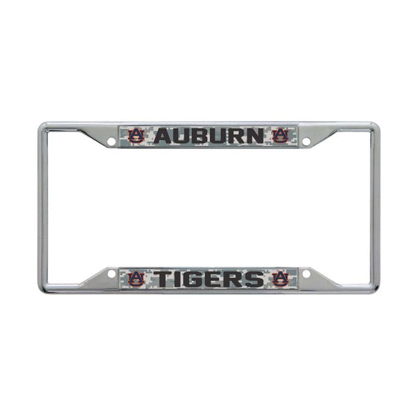 Wholesale-Auburn Tigers CAMO Lic Plt Frame S/S Printed