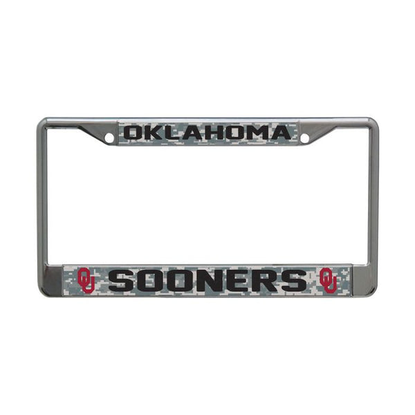 Wholesale-Oklahoma Sooners Lic Plt Frame S/L Printed