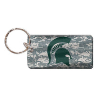 Wholesale-Michigan State Spartans CAMO Keychain Rectangle