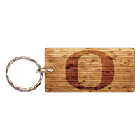 Oregon Ducks WOOD Keychain Rectangle