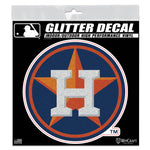 Houston Astros Decal Glitter 6" x 6"