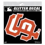 San Francisco Giants Decal Glitter 6" x 6"