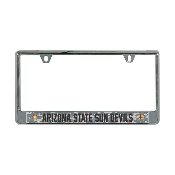 Wholesale-Arizona State Sun Devils CAMO Lic Plate Frame B/O Printed