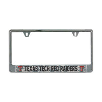 Wholesale-Texas Tech Red Raiders CAMO Lic Plate Frame B/O Printed