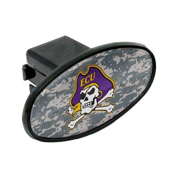 Wholesale-East Carolina Pirates CAMO Oval 2" Hitch Receiver