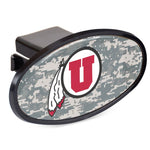 Wholesale-Utah Utes CAMO Oval 2" Hitch Receiver