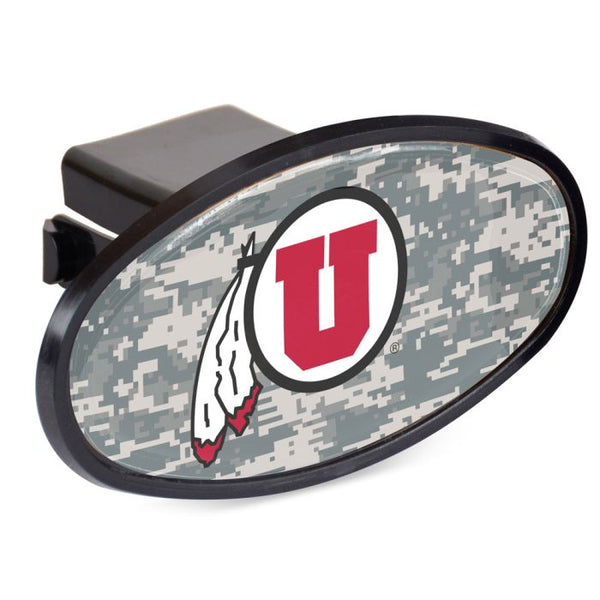 Wholesale-Utah Utes CAMO Oval 2" Hitch Receiver