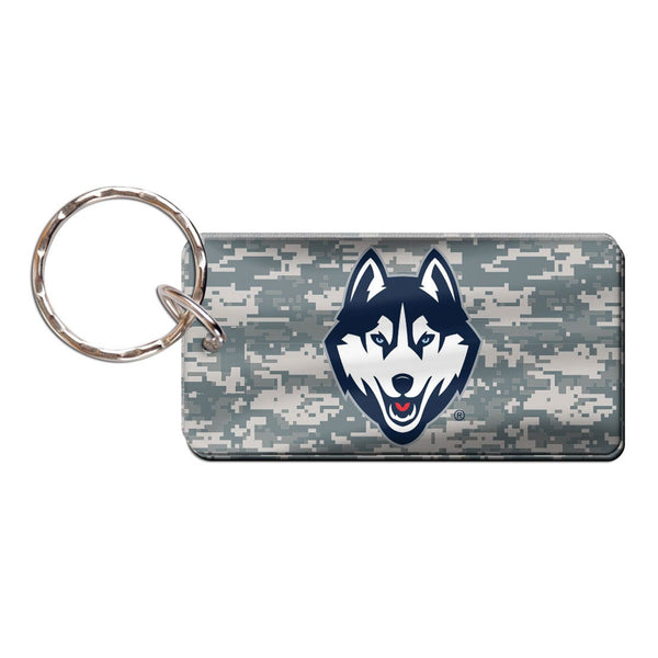 UConn Huskies CAMO Keychain Rectangle