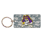 East Carolina Pirates CAMO Keychain Rectangle